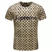 louis vuitton supreme tee shirt pour homme print supreme brown